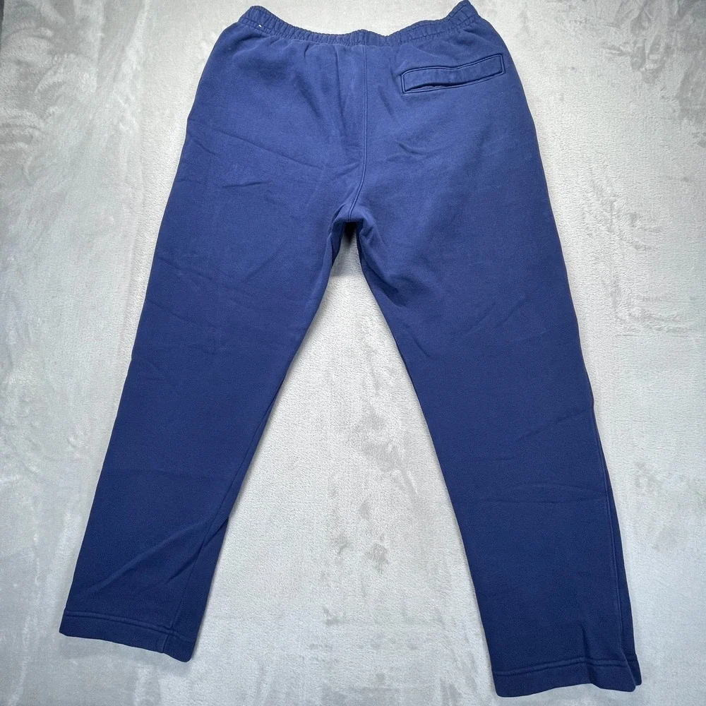 Nike Sportswear Club Fleece Sweatpants Mens Large Blue Swoosh Logo Drawstring
